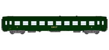 Modélisme ferrovaire : REE VB-107 - Voiture UIC Ep.III Vert, logo Prototype 