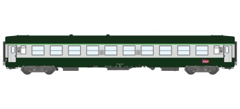 Modélisme ferrovaire : REE VB-164 - Voiture UIC Vert Garrigue / Gris Béton Ep.V. 