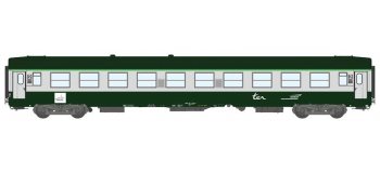 Modélisme ferrovaire :  REE VB-168 - Voiture UIC Vert Garrigue / Gris Béton Ep.V. 