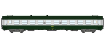 Modélisme ferrovaire :  REE VB-169 - Voiture UIC Vert Garrigue / ALU Ep.IV.