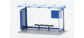 RIE70321 - Abri de bus, bleu - Rietze