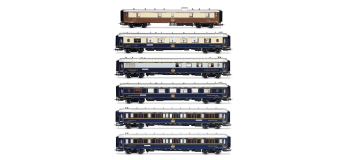HR4423 - Coffret 6 voitures « 50 ans de nostalgie - Istanbul - Orient-Express », 1976, Intraflug/CIWL - Rivarossi