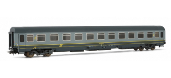 RIVAROSSI HR4114 Voiture voyageurs type Z, 2nd classe, gris, FS TRAIN ELECTRIQUE