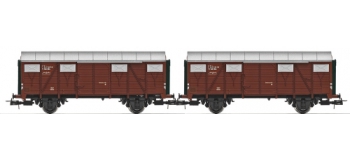 2 wagons couverts FS ,type FI, époque III.*