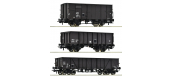 R76004 - Set de 3 wagons marchandises, SNCF, ep III - Roco