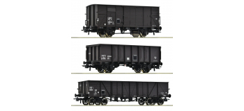 R76004 - Set de 3 wagons marchandises, SNCF, ep III - Roco