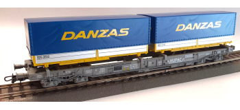 DEP-R66616 - Wagon porte container DANZAS, SBB - Roco