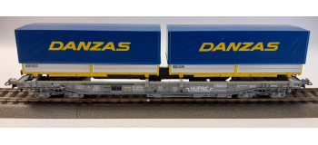 DEP-R66616 - Wagon porte container DANZAS, SBB - Roco