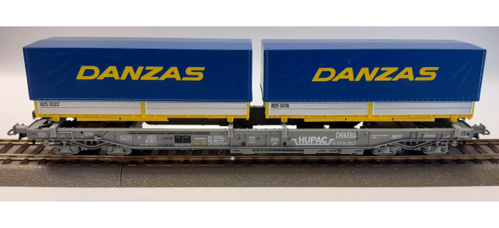 DEP-R66616 - Wagon porte container DANZAS, SBB - Roco