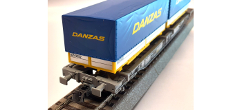 DEP-R66616 - Wagon porte container DANZAS, SBB - Roco