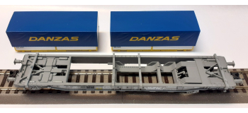 DEP-R66616 - Wagon porte container DANZAS, SBB - Roco