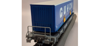 DEP-R46374 - Wagon porte container GUYON, SNCF - Roco