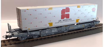 DEP-R47118 - Wagon porte container JH MESGUEN, SNCF - Roco