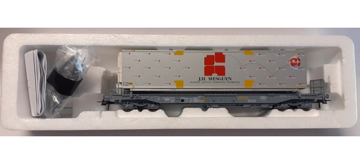 DEP-R47118 - Wagon porte container JH MESGUEN, SNCF - Roco