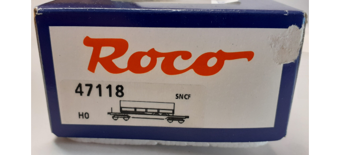DEP-R47118 - Wagon porte container JH MESGUEN, SNCF - Roco