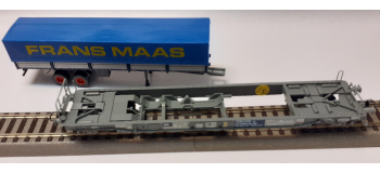 DEP-R46360 - Wagon kangourou NS avec remorque FRANS MAAS - Roco