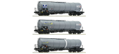R6600091 - Set de 3 wagons citernes, MILLET - Roco