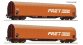 R6600161 - Set de 2 wagons à bache coulissante, SNCF - Roco