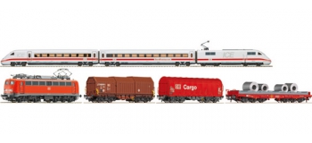 ROCO 41347 - Coffret de départ digital, ICE + Train marchandises