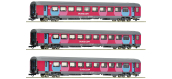 R6200025 - Set de 3 voitures Corail OUIGO, SNCF - Roco