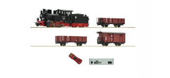 Modélisme ferroviaire : ROCO R31031-  Coffret de départ numérique z21: Locomotive à vapeur HF110 et wagons de marchandises DDR