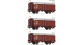 R6600173 - Set de 3 wagons à toit coulissant, SNCF - Roco
