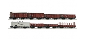 Train électrique : ROCO R44003 - ensemble de wagons de marchandises, DRG 8 pièces
