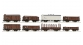 Train électrique : ROCO R44008 - Coffret de 8 wagons marchandises ÖBB