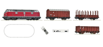 ROCO 5110008 - Coffret de départ digital Z21 avec train de marchandises et locomotive diesel série 221, de la DB