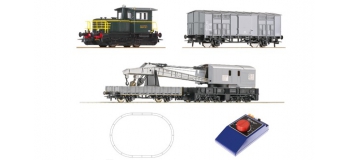 Modélisme ferroviaire : ROCO R511573 - Coffret de départ analogique : locomotive diesel et wagon de marchandises