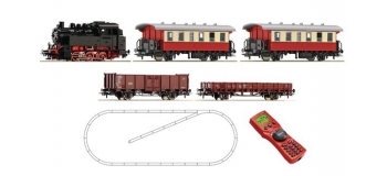 Train électrique : ROCO R51259 - Coffret numérique débutant locomotive diesel BR 80 