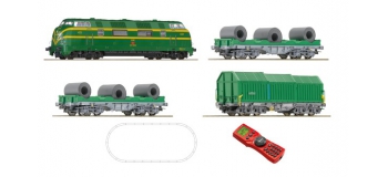 Modélisme ferroviaire : ROCO R51269 - Coffret de départ digital : locomotive diesel et wagon de marchandises