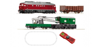 Modélisme ferroviaire : ROCO R51272 - Coffret de départ digital : locomotive diesel et wagon de marchandises