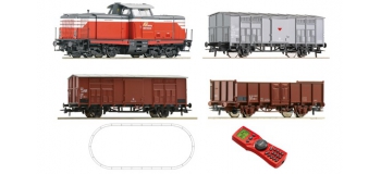 Modélisme ferroviaire : ROCO R51280 - Coffret de départ digital : locomotive diesel et wagon de marchandises