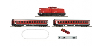 Modélisme ferroviaire : ROCO R51285 - Coffret de départ numérique: Locomotive diesel class 204 avec voitures voyageurs de la DB