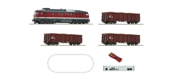 Modélisme ferroviaire : ROCO -  R51292 - Coffret de départ numérique z21: Locomotive diesel série 132 avec train de marchandises de la DR