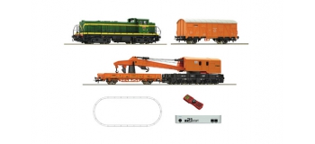 Modélisme ferroviaire : ROCO R51305 - Coffret de départ numérique z21: Locomotive diesel série D.307 avec train de travaux, RENFE