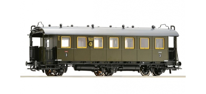 Voiture Voyageurs 2nde Classe DB - Roco HO (1/87) Ref 54413 - Occasion - Boîte Abîmée