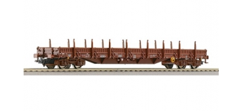 Modelisme ferroviaire :   ROCO R 67558 - Wagon plat à ranchers SNCF