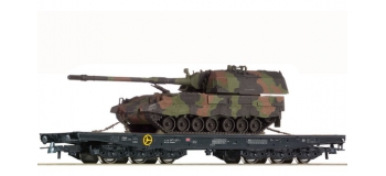 Modelisme ferroviaire : ROCO R67574 - Wagon militaire DB AG