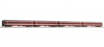 Modélisme ferroviaire : ROCO R74109 - Coffret 1 de 4 voitures voyageurs 