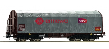 Modélisme ferroviaire : ROCO R76450 - Wagon à bâche coulissante, Ermewa, SNCF