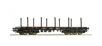 Modelisme ferroviaire : ROCO R 76864 - Wagon plat à ranchers DB