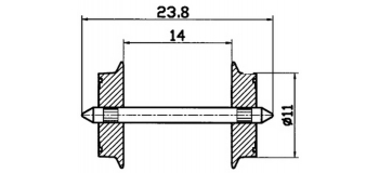 Essieux 11mm, pour courant alternatif