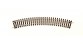 R42423 Rail courbe R3 Roco Line, 419.6mm & 30°