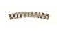 R42423 Rail courbe R3 Roco Line, 419.6mm & 30°