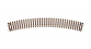 R42424 Rail courbe R4 Roco Line, 481.2mm & 30°