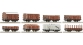 Coffret de 8 wagons à marchandises