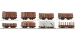 Coffret de 8 wagons à marchandises