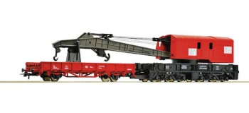 Train électrique : ROCO R56240 - Wagon grue DB